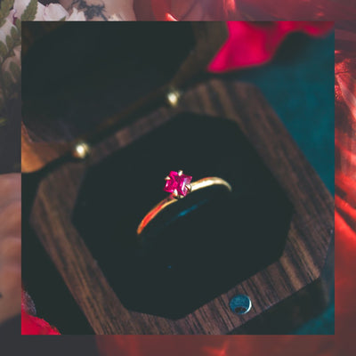 Your Love Story with Our Ruby Alternative Engagement Ring
